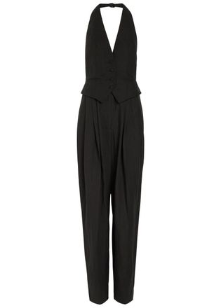 Ronny Kobo Rex Tailored Woven Jumpsuit - Black - S (UK8-10 / S)