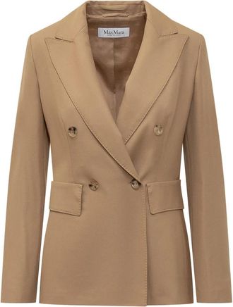 Max Mara Tailored Blazer - Dames - Blazers - Geel - XL - Wol - Jassen