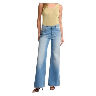 Kocca Wide Jeans, female, Blue, Size: 2XL Leg-Extending Flared Trousers