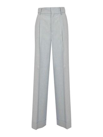 Alberta Ferretti Viscose and silk blend tweed suit trousers