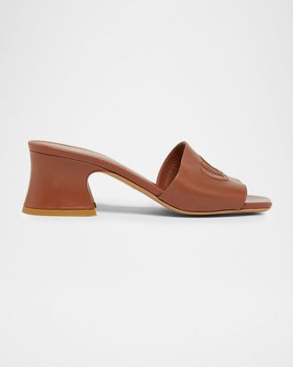 Chlo&eacute; 55mm Soleil Block-Heel Mules