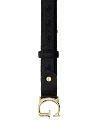 Guess Monogram Buckle Belt - Black