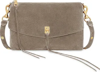 Rebecca Minkoff Darren Leather Shoulder Bag in Clay at Nordstrom