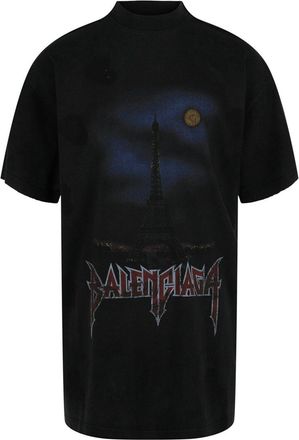 Balenciaga Paris Moon Double Front T-Shirt