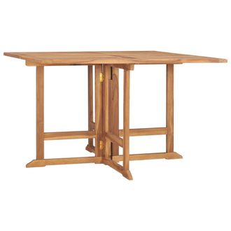 vidaXL Mesa De Comedor Para Jard&iacute;n Plegable 110x110x75 Cm De Teca S&oacute;lida