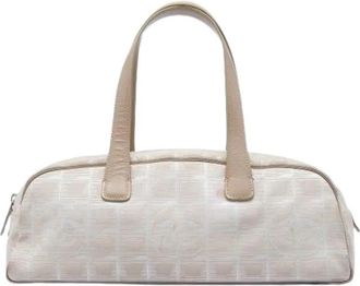 Chanel Pre-owned Nylon chanel-bags - Dames - Vintage Handtas - Beige - ONE Size - Nylon - Vintage