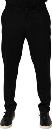 Dolce & Gabbana Black Cashmere Dress Formal Trouser Mens Pants (Pre-Owned)