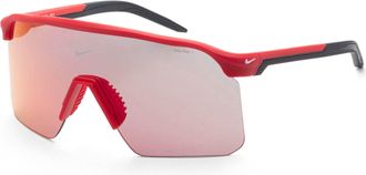 Nike Mens 61 mm Red Sunglasses
