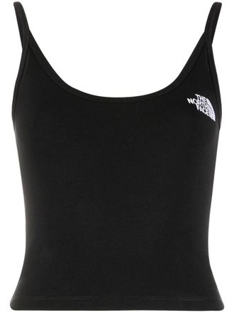 The North Face logo-print sleeveless top - women - Cotton/Elastane - S - Black