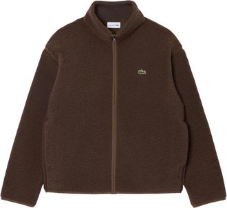 Lacoste Giacca in sherpa a collo alto - - Sweatshirts & Hoodies - Uomo - Marrone - XL