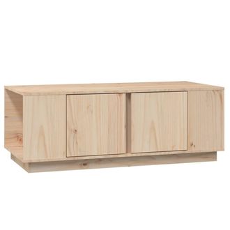 vidaXL Mesa De Centro De Madera Maciza De Pino 110x50x40 Cm Vidaxl