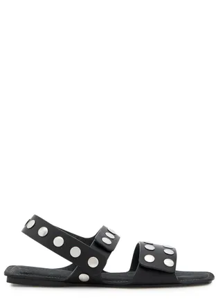 Khaite Boden Studded Leather Sandals - Black - 40 (IT40 / UK7)