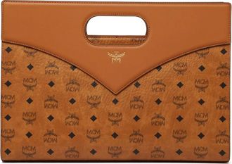 MCM Diamond Tote - Dames - Handtassen - Bruin - ONE Size - Leer - Tassen