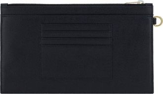 Saint Laurent Womens Ysl Clutch Bag Nero Calf Leather Bos Taurus Clutches