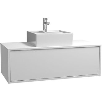 Vente-Unique Vente-unique - Mobile per bagno sospeso con lavabo singolo 94 cm Bianco - teana ii