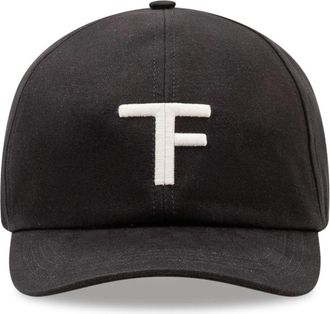 Tom Ford Canvas Cap - Heren - Petten - Zwart - M - Katoen - Accessoires