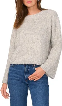 Vince Camuto Crewneck Bell Sleeve Sweater in Brill Grey at Nordstrom Rack, Size X-Large