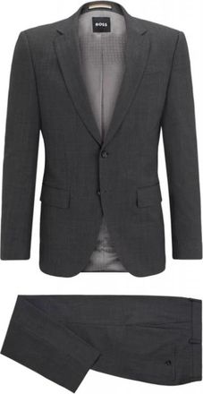 HUGO BOSS H-Huge 2-delig Pak - Heren - Business pakken - Grijs - L - Tweed - Kostuums