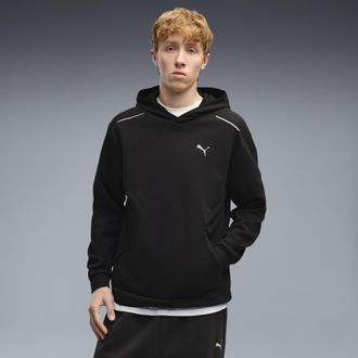 Puma Felpa con cappuccio in pile PUMATECH da uomo, Abbigliamento, Nero, XXL