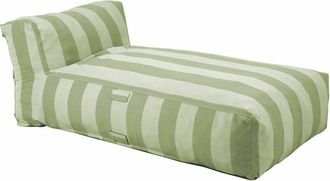 Oviala Sill&oacute;n de rayas para muebles de jard&iacute;n modulares, verde cactus