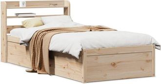 vidaXL Vidaxl - Estructura De Cama Con Cabecero Madera Maciza Pino 100x200 Cm