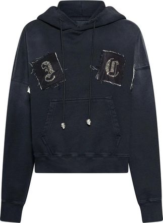 John Richmond Contemporary Hoodie - Dames - Hoodies - Zwart - M - Hoodies & sweatvesten