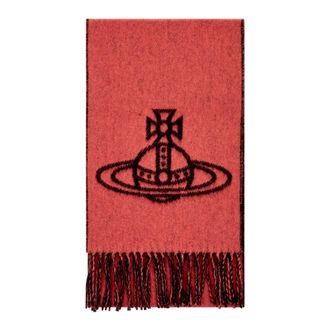 Vivienne Westwood Sciarpa Double Face Single Orb - - Accessories - unisex - Rosso - ONE SIZE