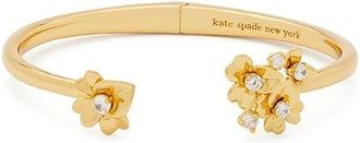 Kate Spade New York Sculpted Spade Cuff Womens Bracelet Gold, Brass/Cubic Zirconia/Precious