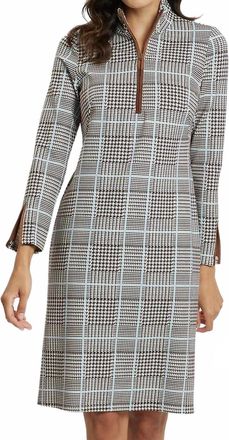 Jude Connally Anna Glen Plaid Dress In Chocolate