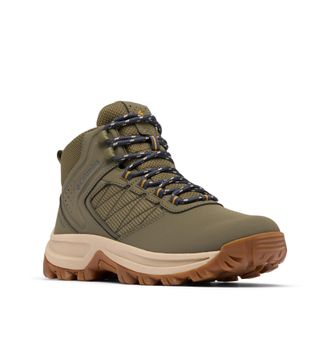 Columbia Womens Transverse Hike WP Wide, Mid Rise Trekking and Hiking Boots, Stone Green/Raw Honey, 6.5