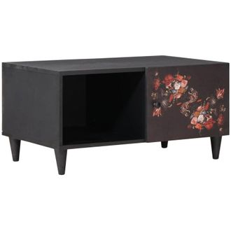 vidaXL Coffee Table Multicolour 80 x 50 x 40 cm Solid Mango Wood vidaXL