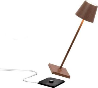 Zafferano Zafferano - Poldina Pro Micro Lampada da Tavolo Ricaricabile Corten