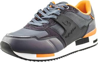 Generic Mens Leather Sneakers, Gym Running Trainers with Memory Foam (Grey, UK Footwear Size System, Adult, Men, Numeric, Medium, 7)