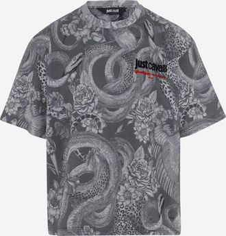 Just Cavalli T Shirt Just Cavalli In Cotone Con Stampa Logo