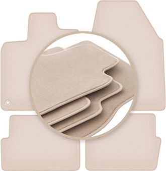 OEM Alfombrillas Beige Premium Para Nissan Qashqai I J10 Crossover 2006-2013