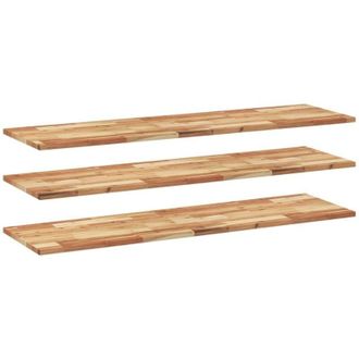 vidaXL Vidaxl - Estante Flotante 3 Uds Madera Acacia Acabado Aceite 140x40x2 Cm