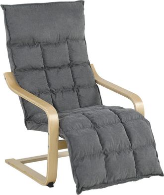 HOMCOM Sill&oacute;n de sal&oacute;n 66x87x104 cm gris