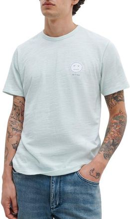 Rag & Bone Embroidered Sour Face T-Shirt in Ltteal at Nordstrom, Size Xx-Large