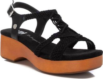 Xti Womens Fashion Platform Sandals In Black
