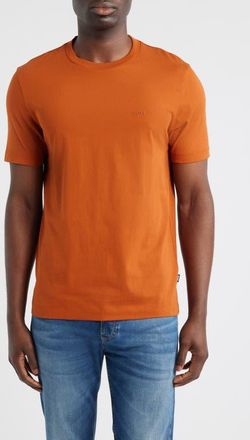 BOSS Thompson Solid T-Shirt in Dark Orange at Nordstrom, Size Small