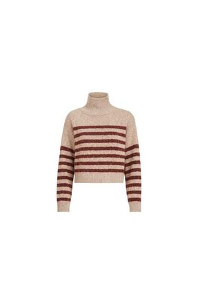 Brunello Cucinelli Soft virgin wool and cashmere turtleneck sweater with dazzling stripes in Multicoloured at Nordstrom, Size Medium Eu