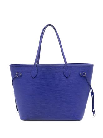 Louis Vuitton Borsa tote Neverfull MM in pelle Épi 2013 - Blu