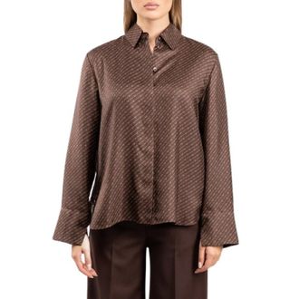 Max Mara Farea Shirt - Dames - Overhemden - Bruin - XS - Overhemden