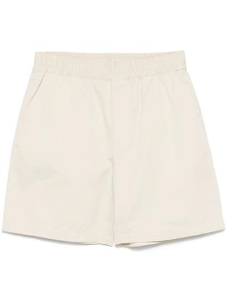 Axel Arigato Stitch Embroidered shorts - men - Cotton/Cotton - S - Neutrals