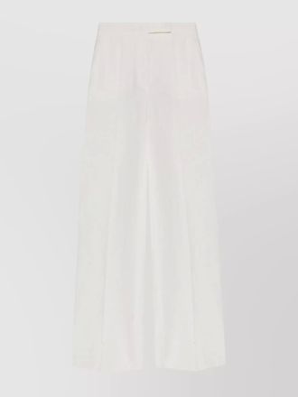 Max Mara trousers wide-leg pleated front
