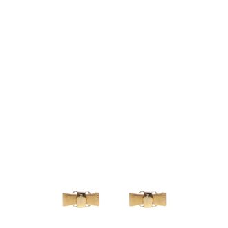Ferragamo Accessoires, Dames, Geel, ONE Size, Vara Bow Earrings