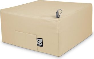 Happers Happers - Puff Cama Individual Para Una Persona Polipiel Crudo &Uacute;nico Crudo
