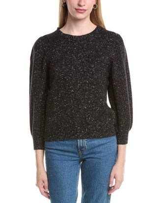 Autumn Cashmere Puff Sleeve Wool & Cashmere-Blend Sweater