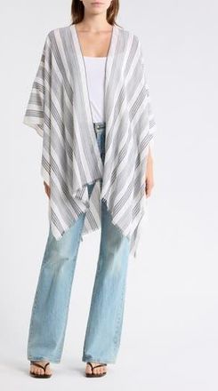 Nordstrom Rack Gauze Ruana in Black at Nordstrom Rack