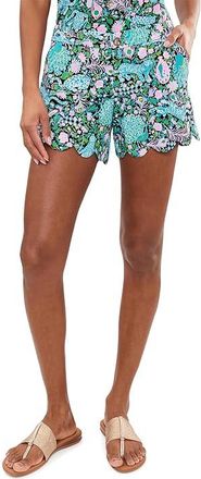 Lilly Pulitzer Buttercup Stretch Shorts Womens Shorts Royal Zoo : 12 5, Cotton/Lycra